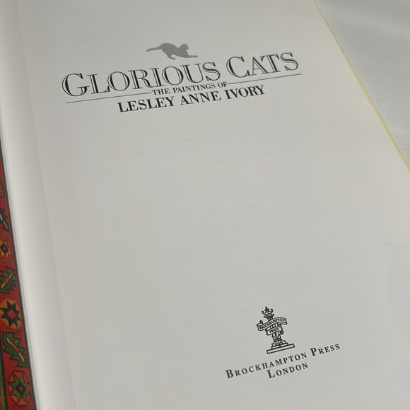 Vintage 1989 Glorious Cats The Paintings By Lesley Anne Ivory Hardcover Book - Picture 6 of 16